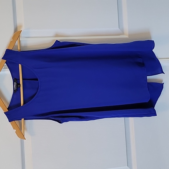 Express Split Back Tank - Blue - Picture 1 of 5